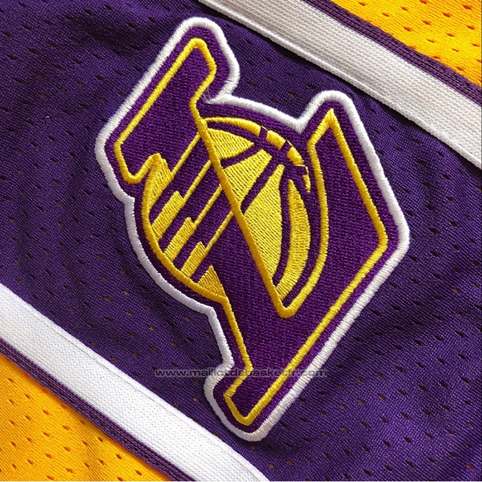 Short Los Angeles Lakers Mitchell & Ness 2009-10 Jaune